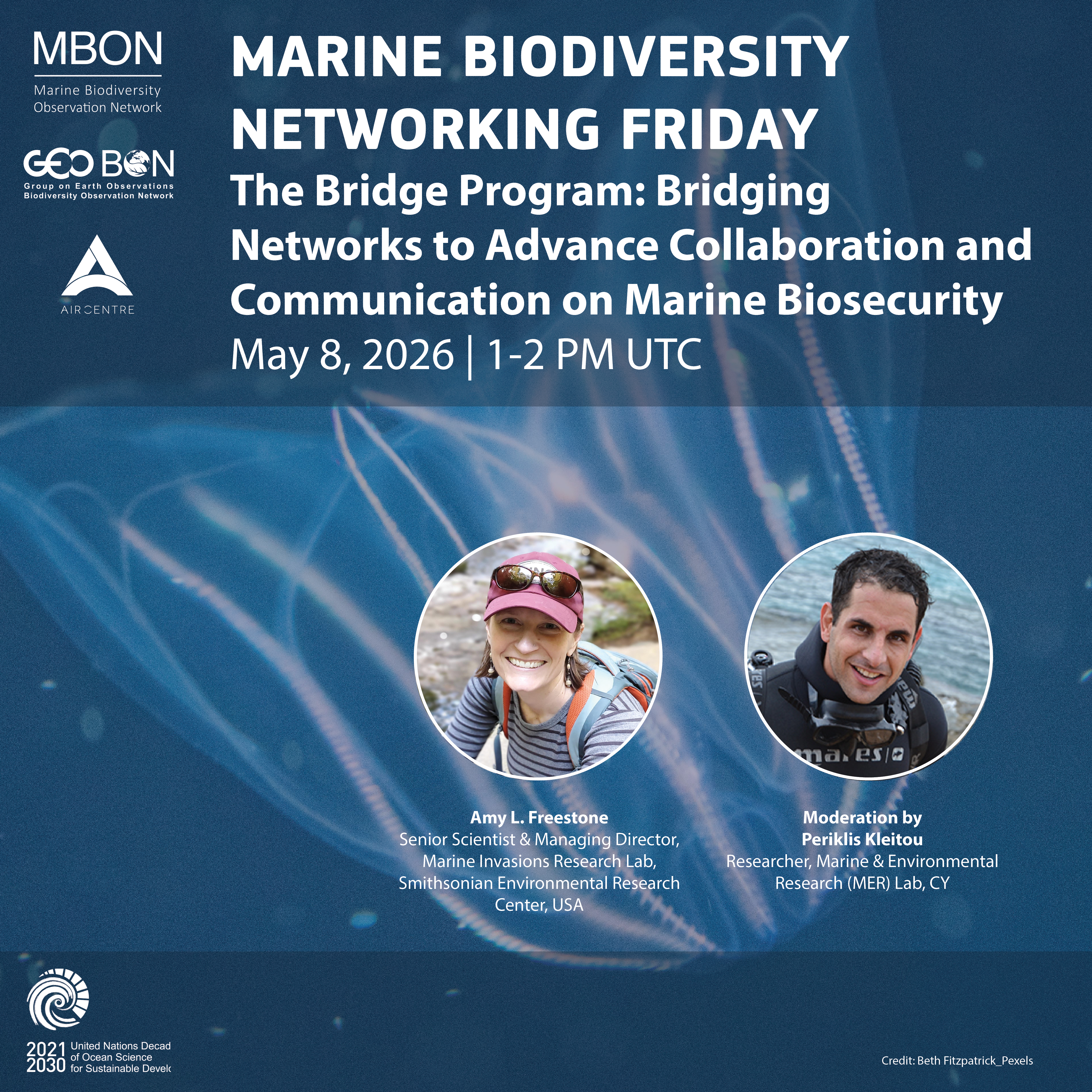 Marine Biodiversity Networking Friday on the The Bridge Program: Bridging Networks to Advance Collaboration and Communication on Marine Biosecurity