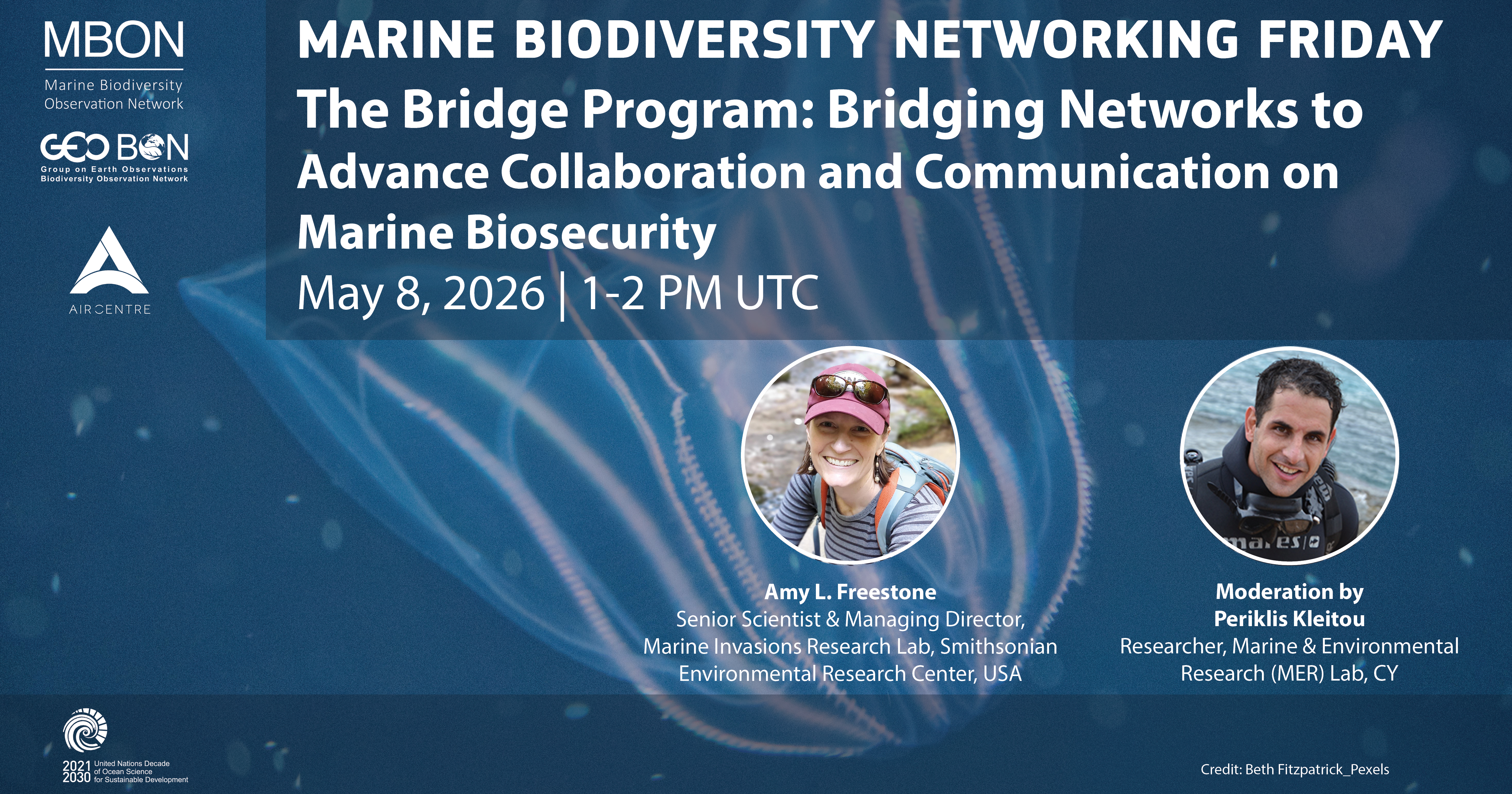 Marine Biodiversity Networking Friday on the The Bridge Program: Bridging Networks to Advance Collaboration and Communication on Marine Biosecurity