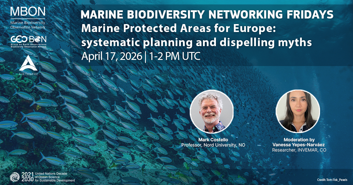 Marine Biodiversity Networking Friday on Marine Protected Areas for Europe: systematic planning and dispelling myths