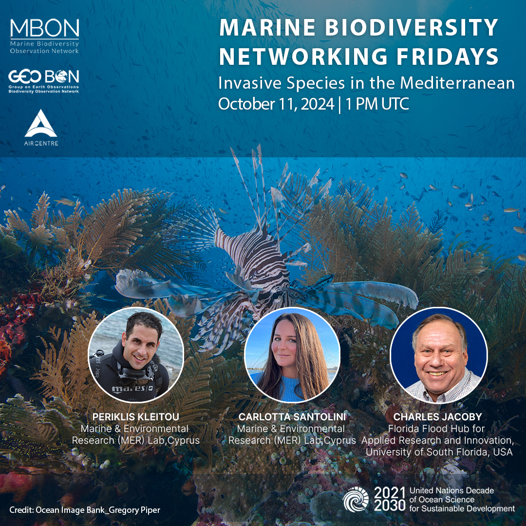 Marine Biodiversity Networking Friday with Invasion Species in the Mediterranean