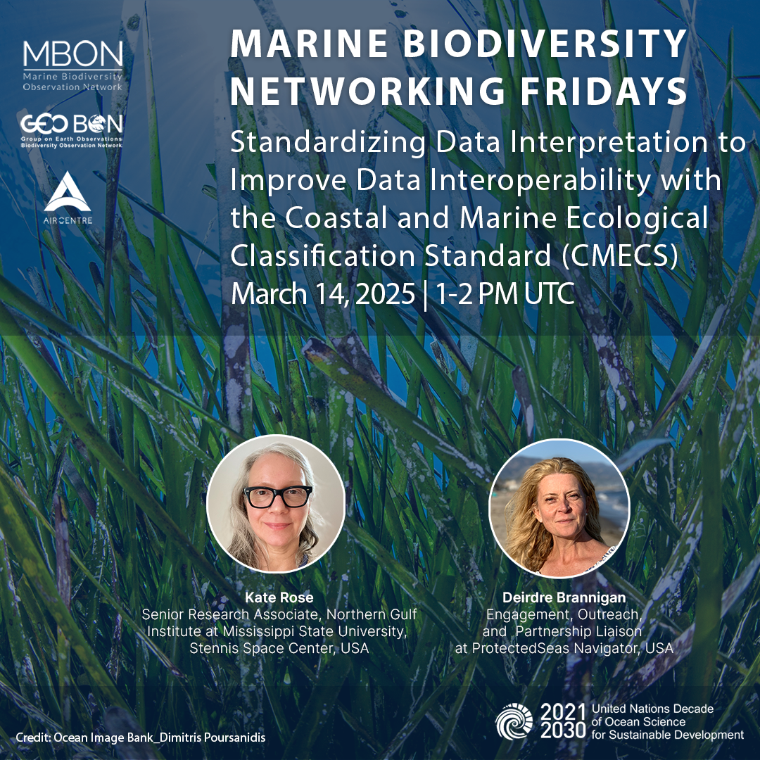 Marine Biodiversity Networking Friday: Standardizing Data Interpretation to Improve Data Interoperability with CMECS