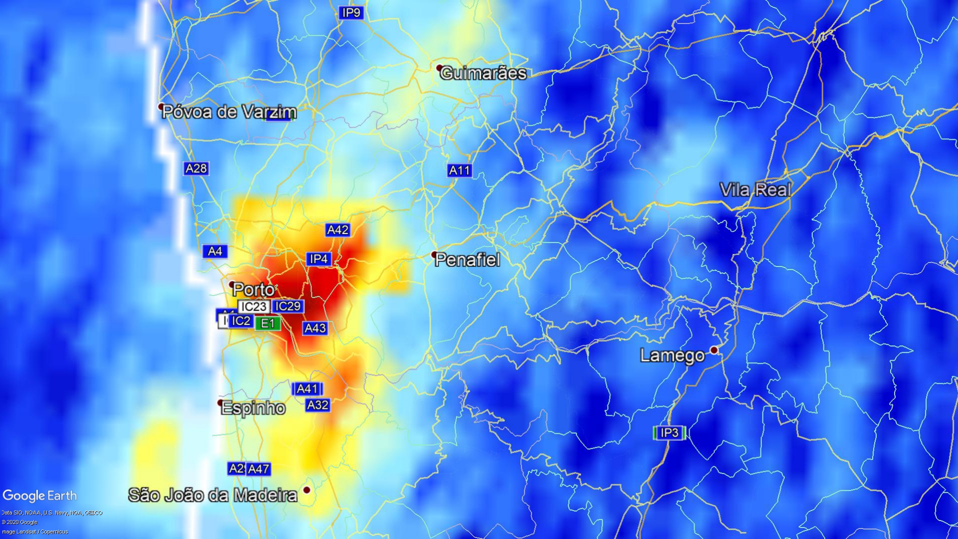 Update #1: NO<sub>2</sub> emissions in Portugal during COVID-19 outbreak