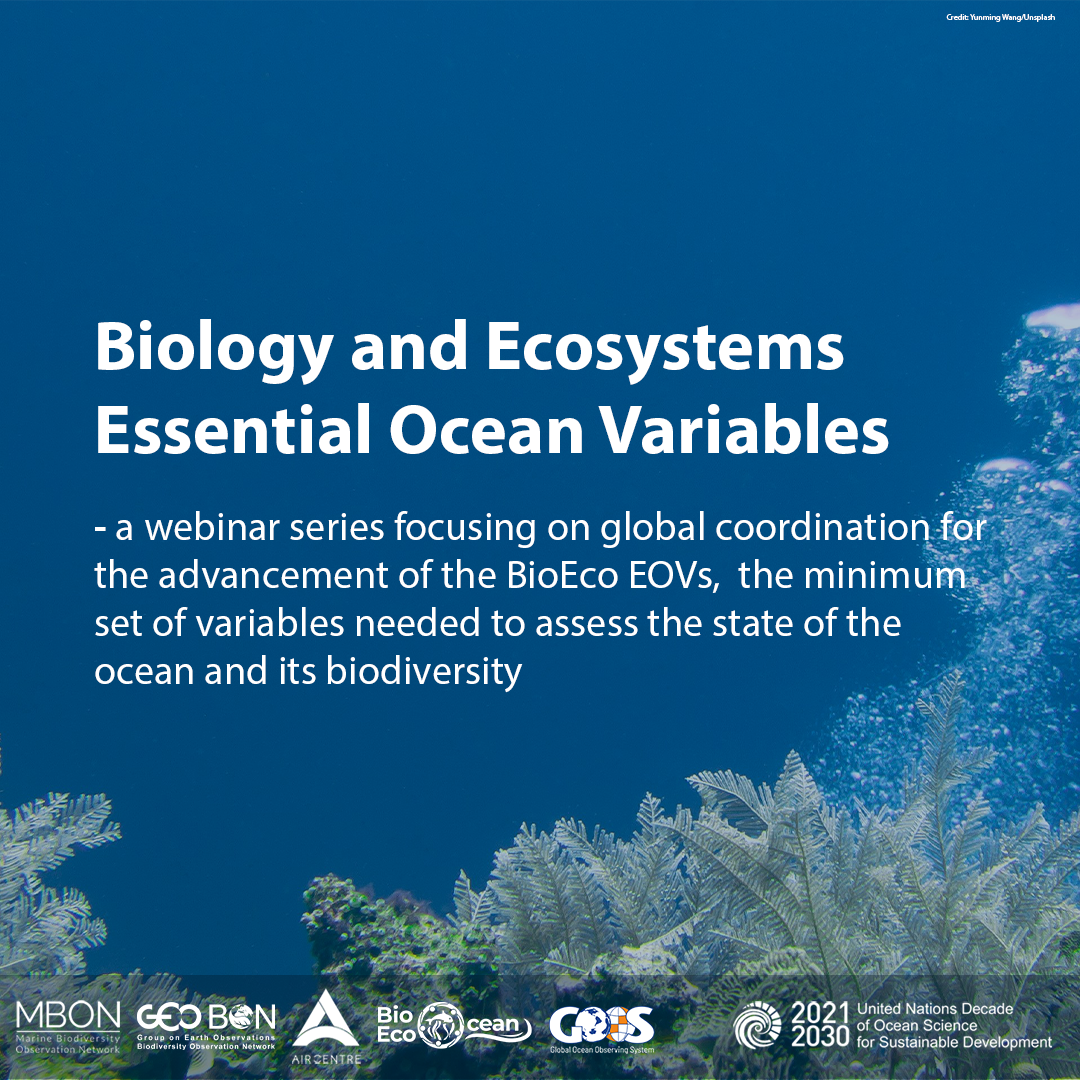 Biology and Ecosystems Essential Ocean Variables (BioEco EOVs) Webinar Series