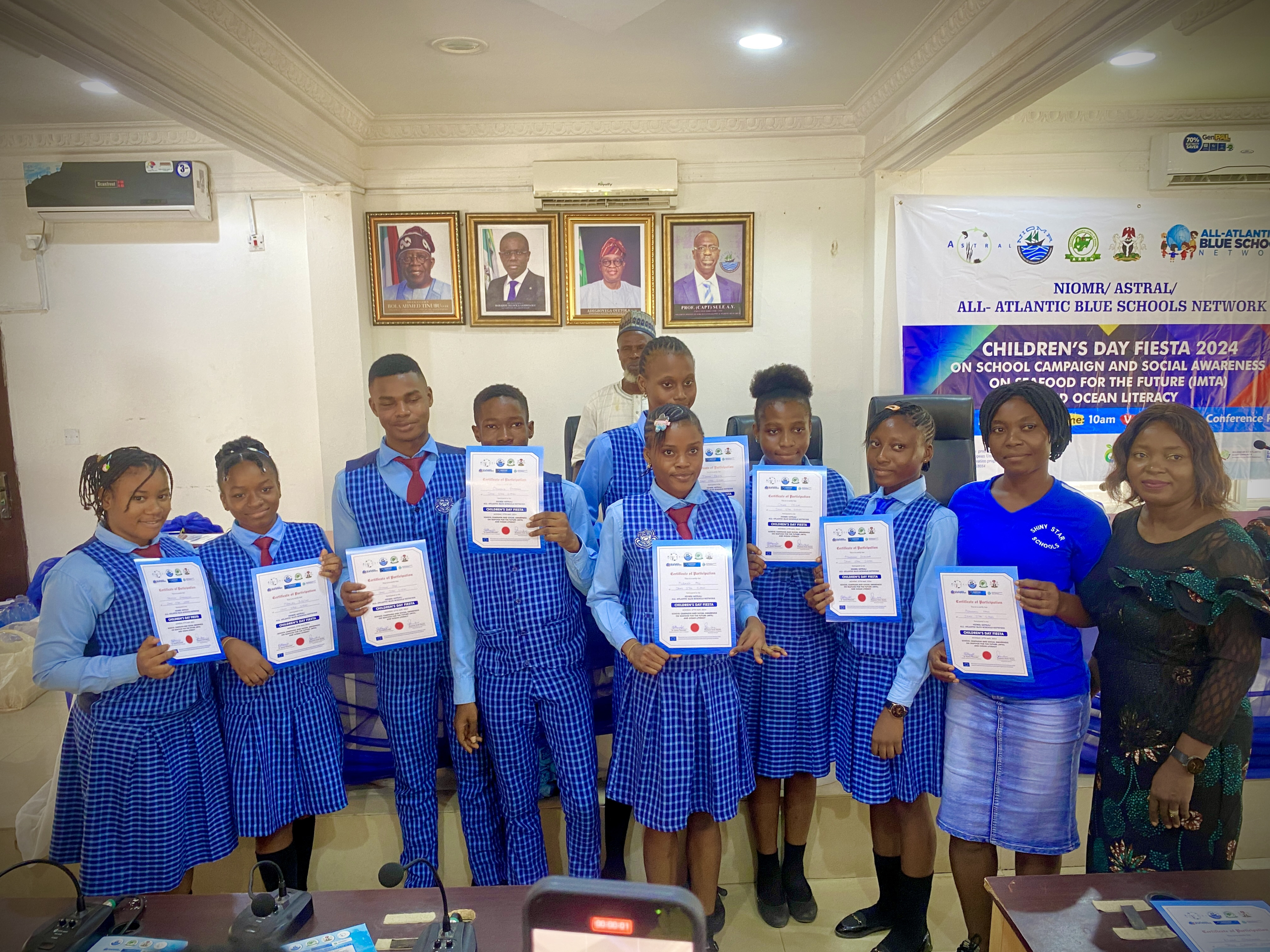 Celebration of the School Campaign ‘Children’s day fiesta 2024´at NIOMR Lagos on May 27th, 2024.